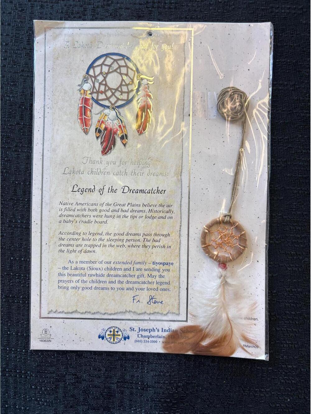 Dreamcatcher Small Lakota Dreamcatcher New in Package